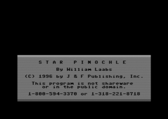 C64 game Star Pinochle