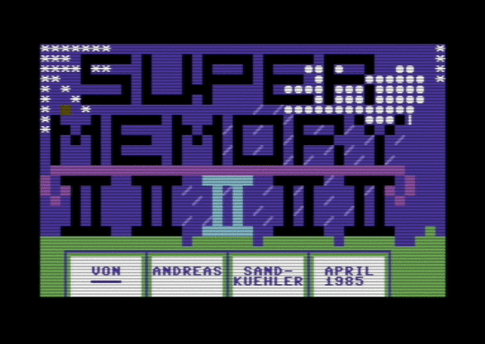 C64 game Super-Memory II [h ASS]
