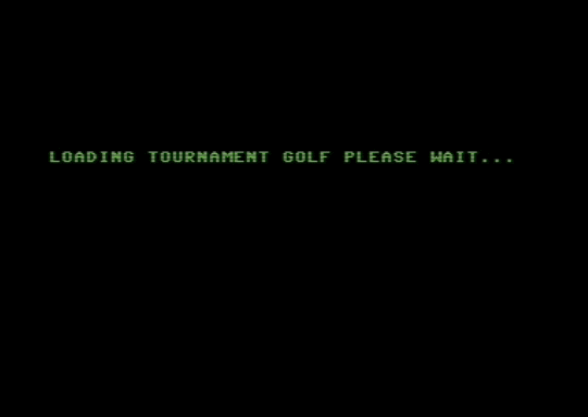 C64 game Turnier Golf