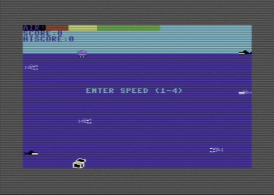 C64 game Schatz Taucher