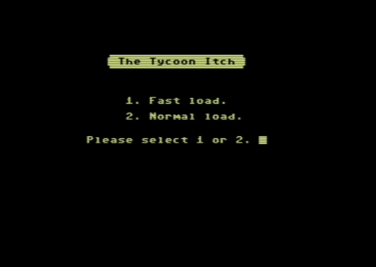 C64 game Der Tycoon Juckreiz