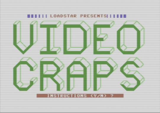 C64 game Video Craps