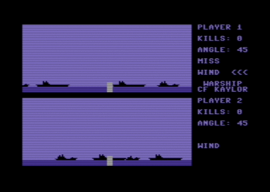 C64 game Kriegsschiff