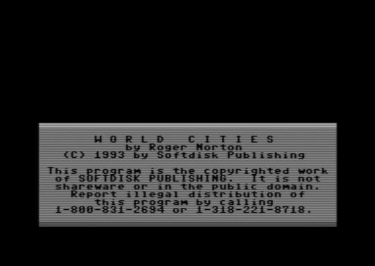 C64 game Weltstädte
