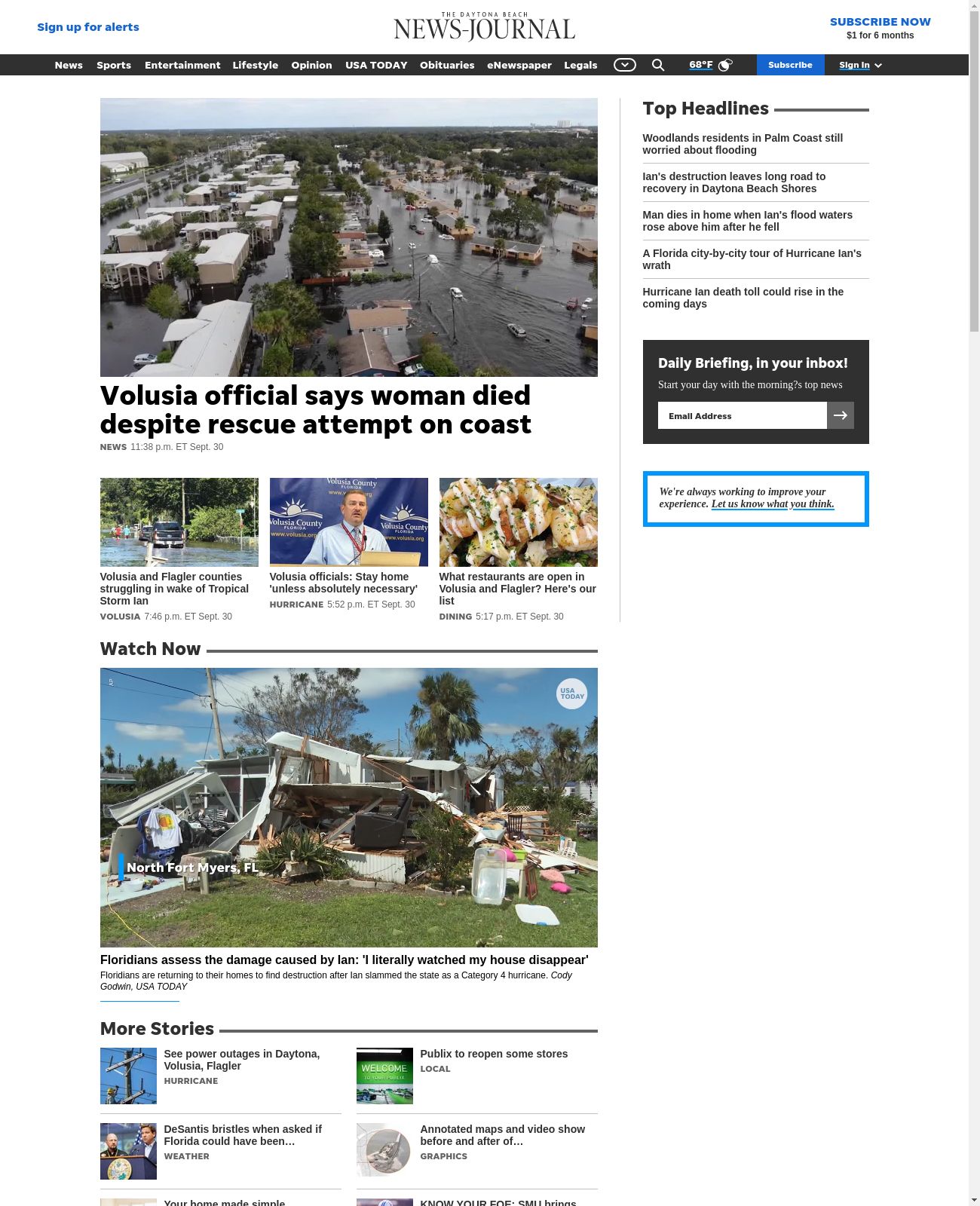 The Daytona Beach News-Journal at 2022-10-01 03:43:31-04:00 local time