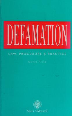 Cover of: Defamation by David Price