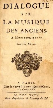 Cover of: Dialogue sur la musique des anciens. by François de Castagnères Châteauneuf