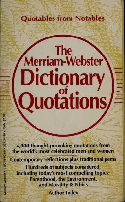 Cover of: Dictionary of quotations by 