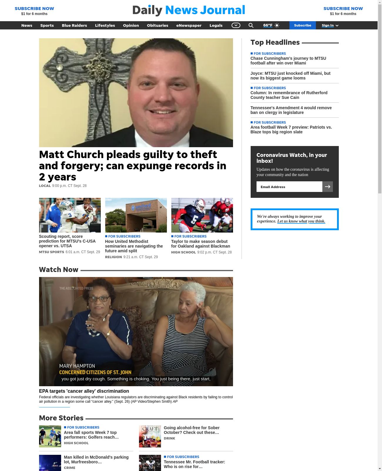Murfreesboro Daily News Journal at 2022-09-29 12:45:27-05:00 local time
