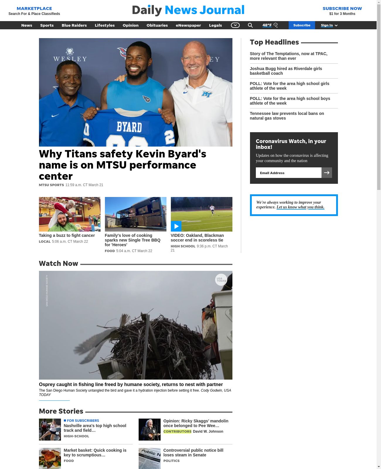Murfreesboro Daily News Journal at 2023-03-22 08:26:04-05:00 local time