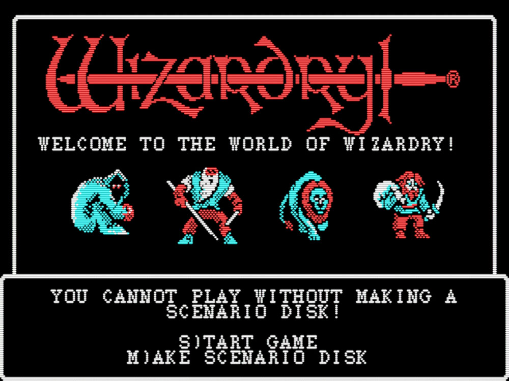 Wizardry: Proving Grounds of the Mad Overlord -- 320×200 CGA