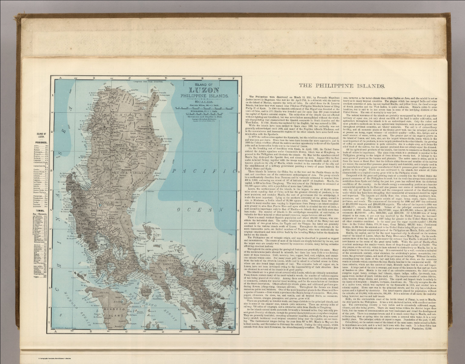 Island of Luzon, Philippine Islands. : Rand McNally and Company : Free