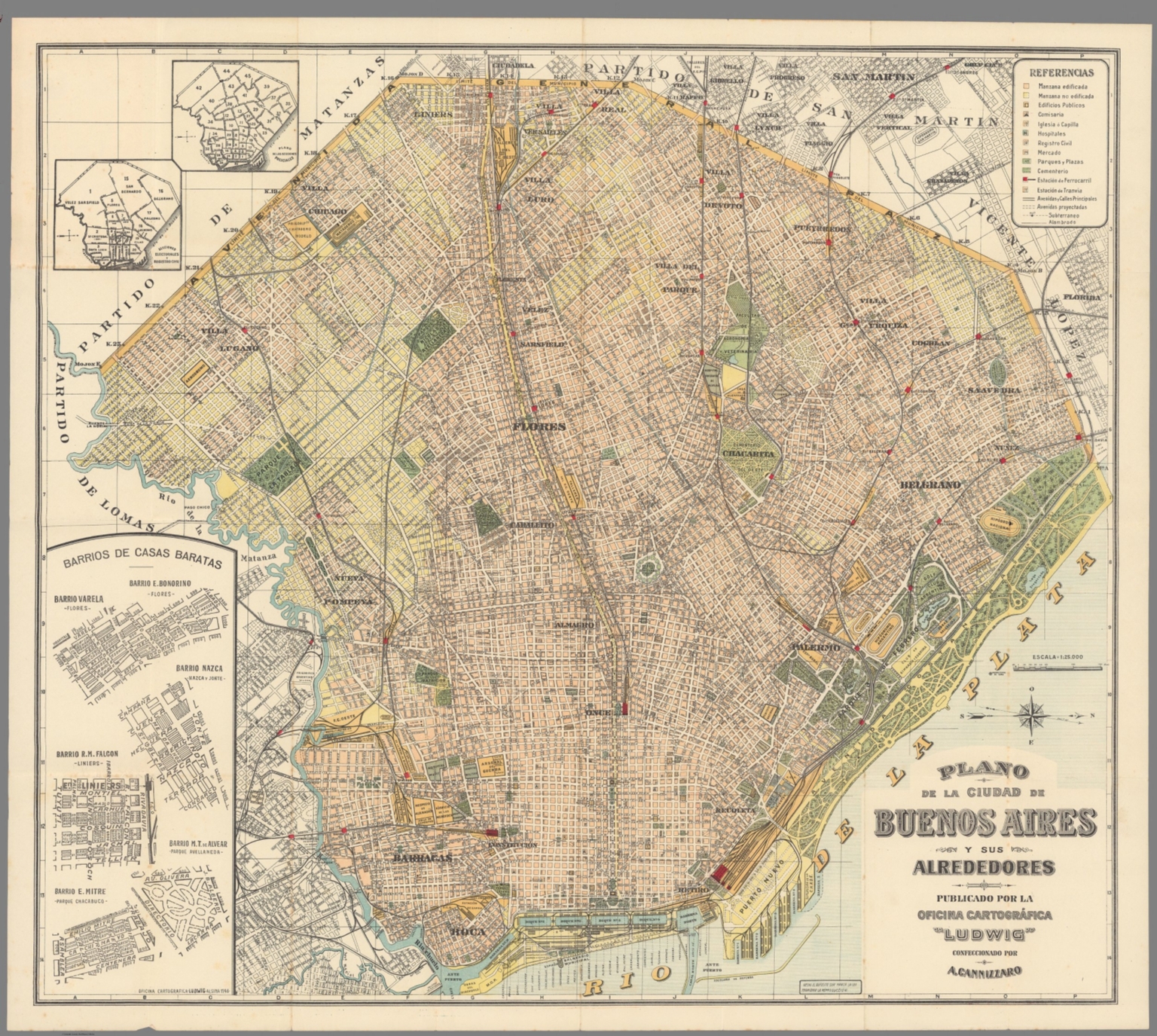 Plano De La Ciudad De Buenos Aires Y Sus Alrededores. : Oficina  Cartográfica Ludwig : Free Download, Borrow, and Streaming : Internet  Archive