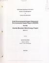 Cover of: Draft environmental impact statement/environmental impact report (EIS/EIR) for the Granite Mountain Wind Energy Project