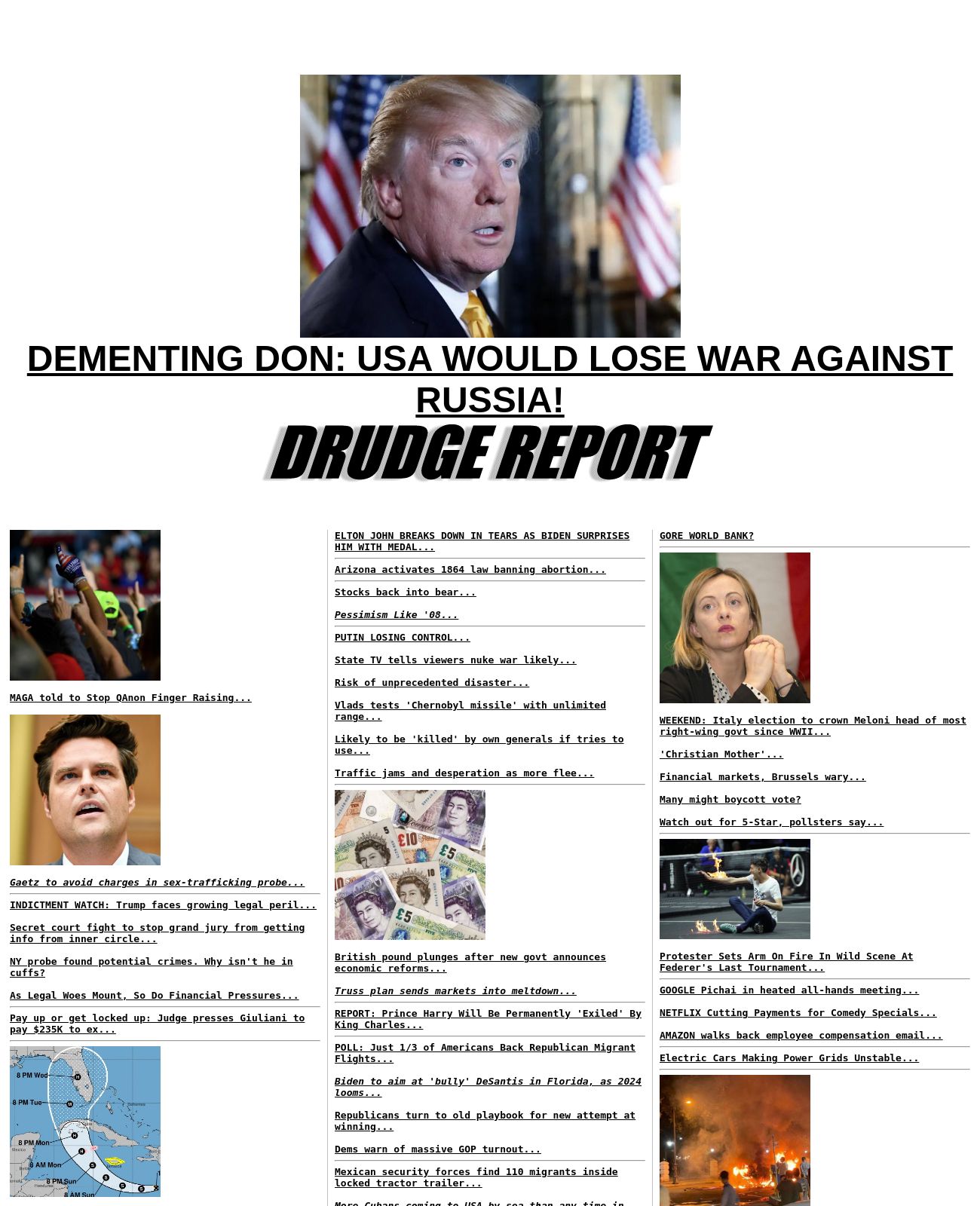 Drudge Report at 2022-09-24 07:47:36-04:00 local time
