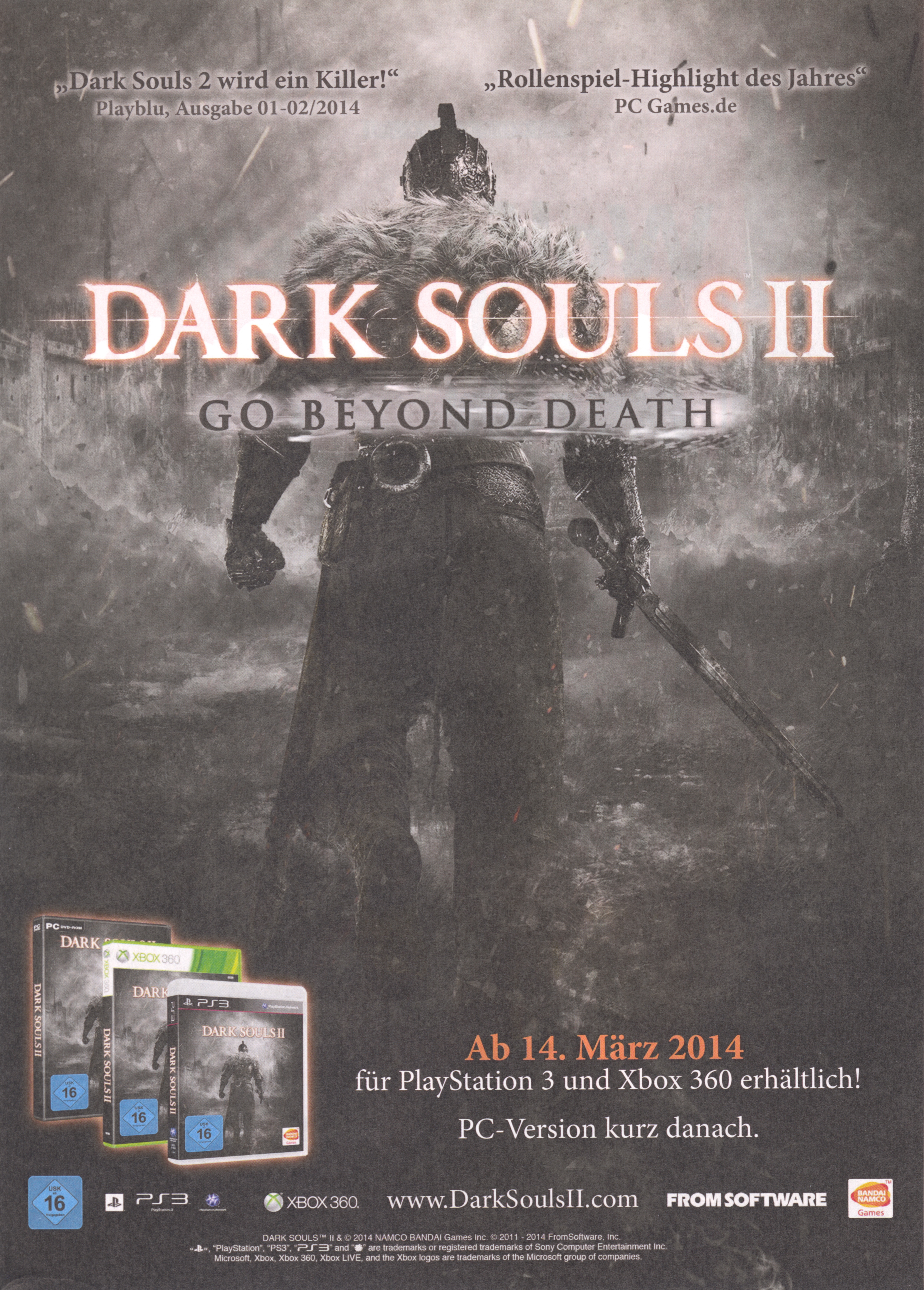 Dark Souls II DE Print Ad : FromSoftware : Free Download, Borrow