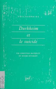 Cover of: Durkheim et le suicide by Christian Baudelot