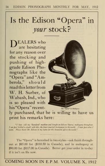 Thumbnail image of a page from The Edison phonograph monthly