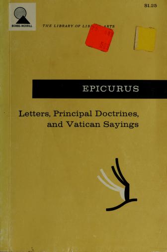 Cover of: Epicurus by R. M. Geer
