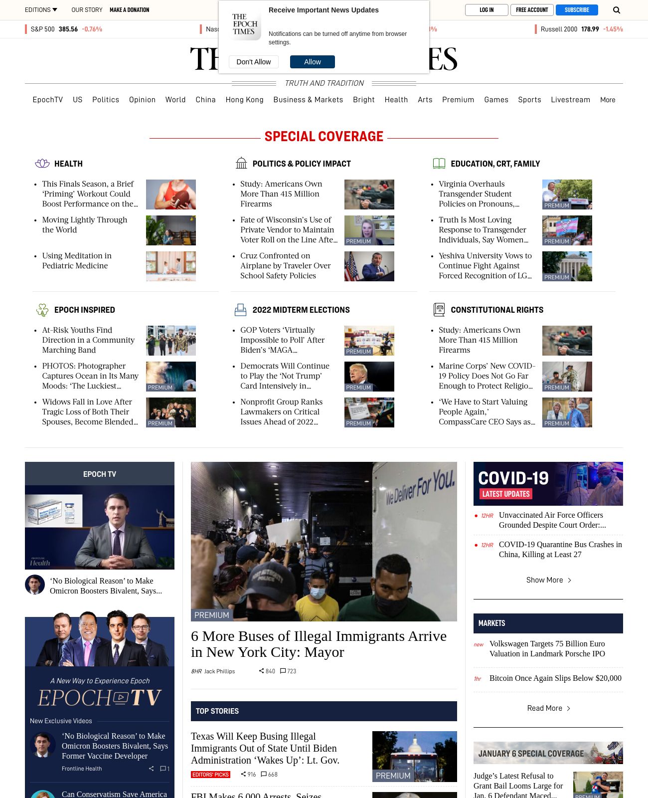 Epoch Times at 2022-09-18 19:44:33-04:00 local time