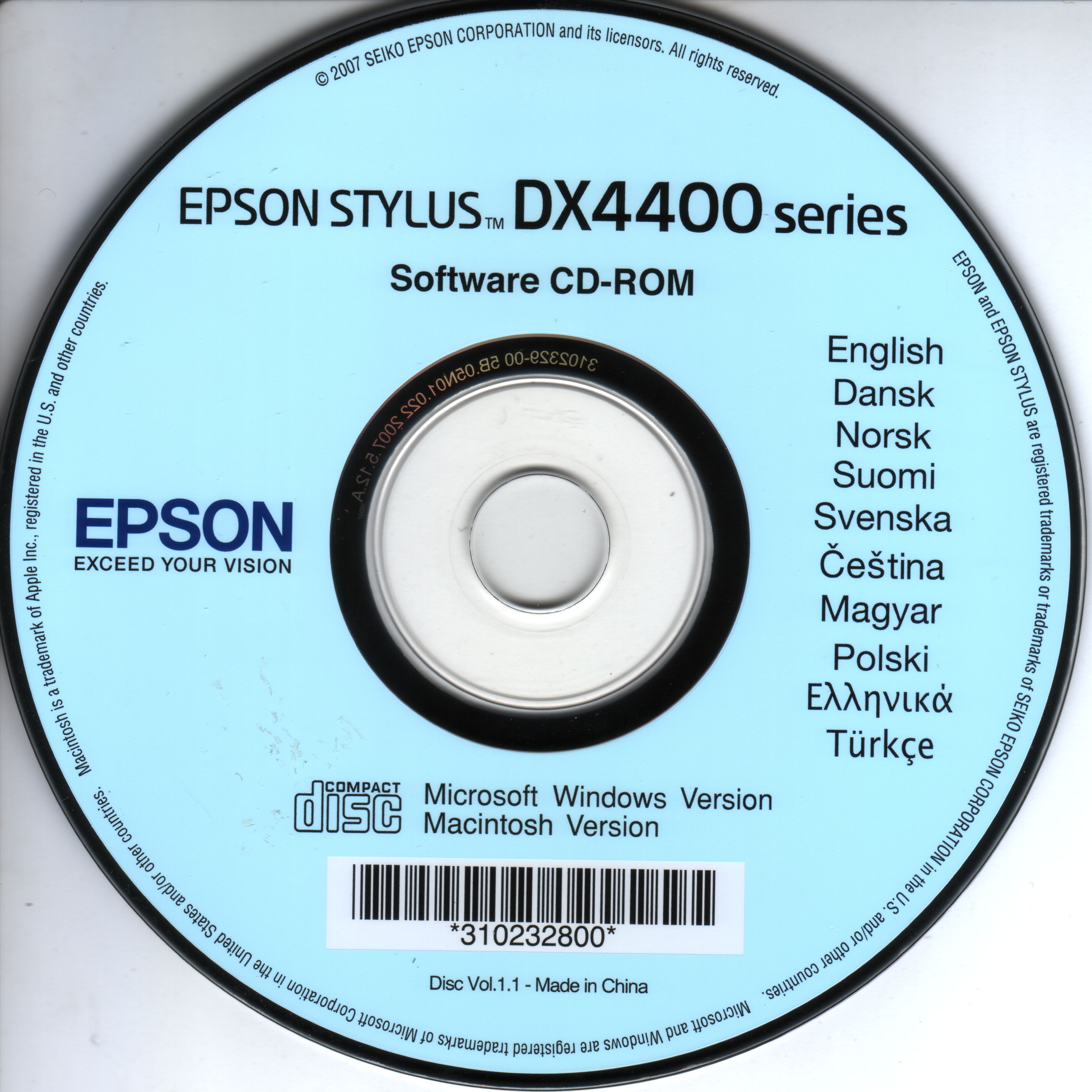 Epson Stylus DX4400 series driver CD 2 : Seiko Epson Corporation : Free  Download, Borrow, and Streaming : Internet Archive