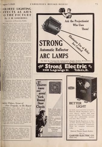 Thumbnail image of a page from Exhibitors Herald World