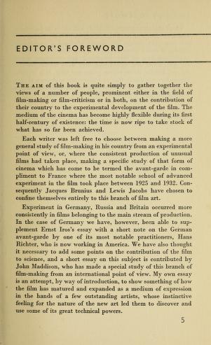 Thumbnail image of a page from Experiment in the film