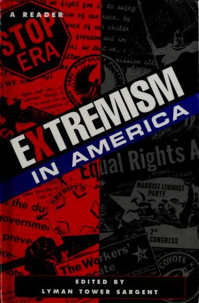Cover of: Extremism in America by Lyman T. Sargent
