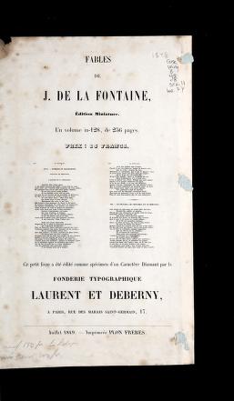 Cover of: Fables de J. de La Fontaine by Jean de La Fontaine