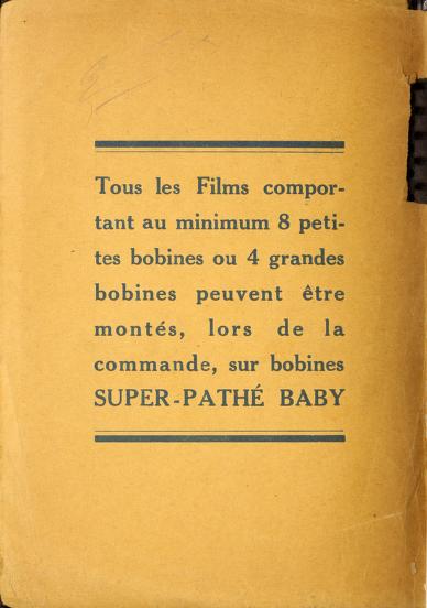 Thumbnail image of a page from Filmatheque Pathé-Baby