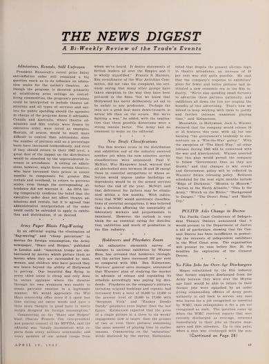 Thumbnail image of a page from Film Bulletin