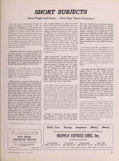 Thumbnail image of a page from Film Bulletin