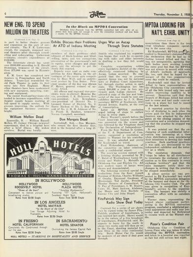 Thumbnail image of a page from Film Daily