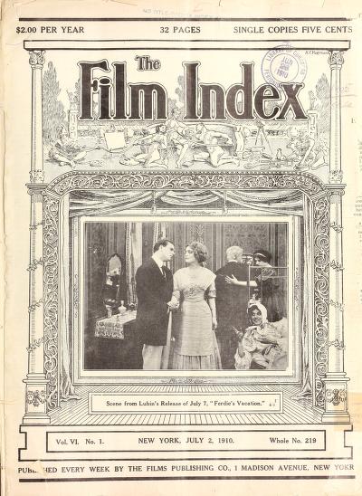Thumbnail image of a page from The Film Index
