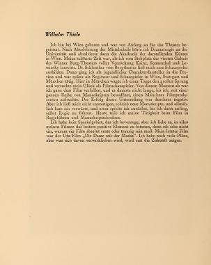 Thumbnail image of a page from Filmkünstler; wir über uns selbst