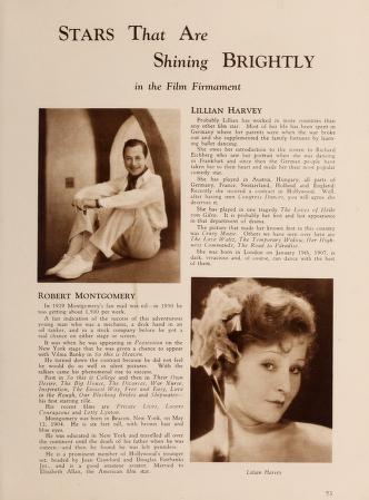 Thumbnail image of a page from Film-Lovers Annual