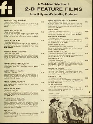 Thumbnail image of a page from Films Incorporated Catalog Supplement