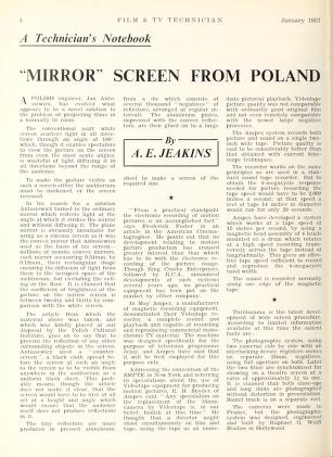 Thumbnail image of a page from Film and TV Technician