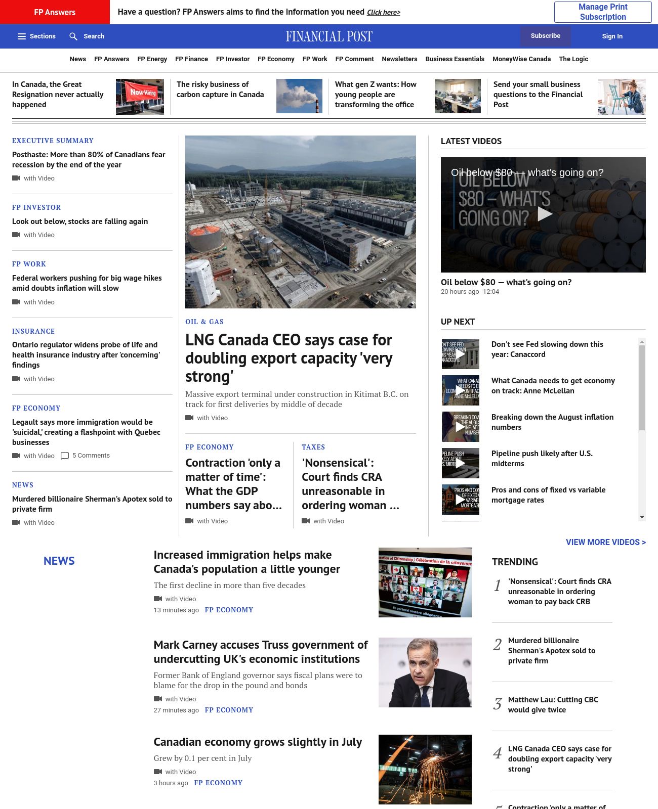Financial Post at 2022-09-29 13:49:01-04:00 local time