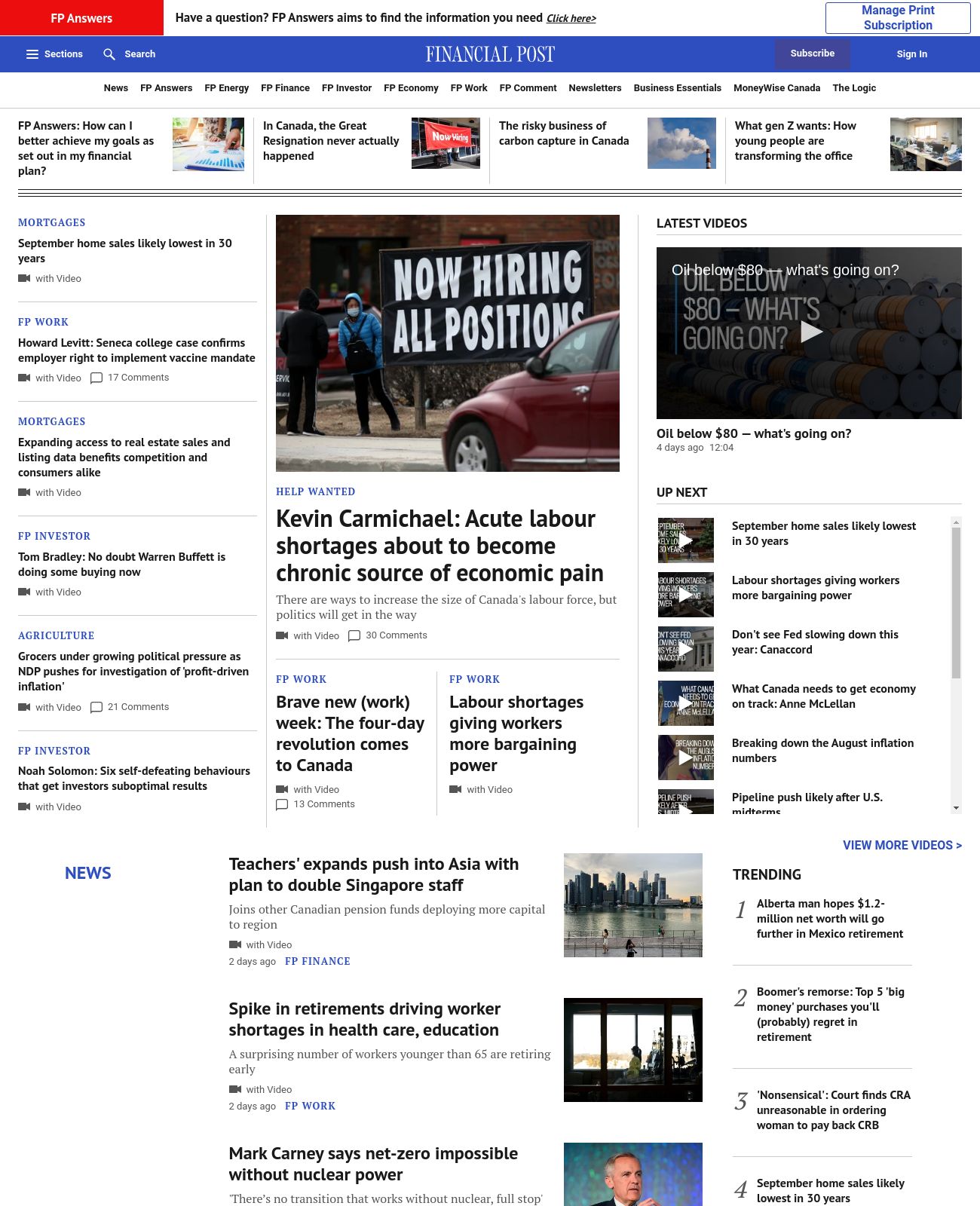 Financial Post at 2022-10-03 02:04:53-04:00 local time