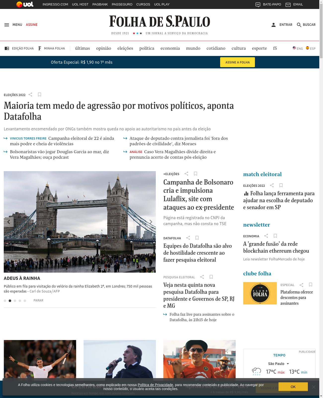Folha de S.Paulo at 2022-09-15 13:12:35-03:00 local time