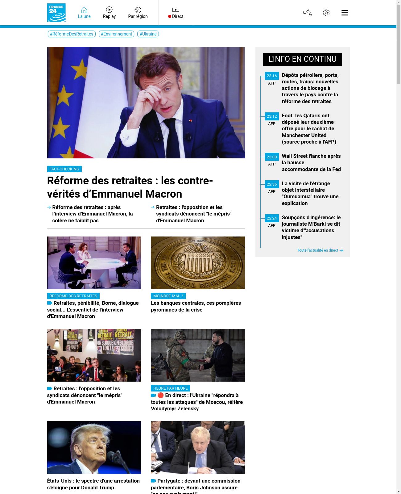FRANCE 24 at 2023-03-22 23:51:21+01:00 local time