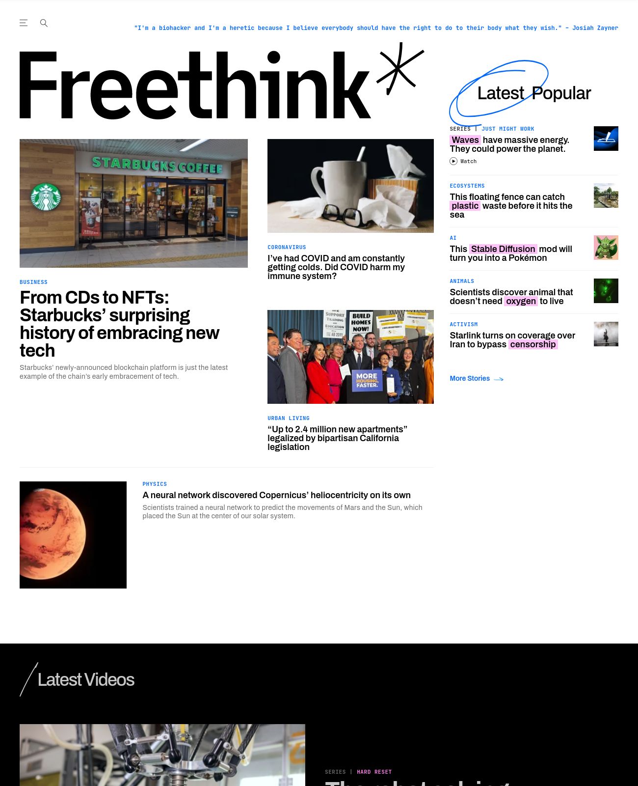 Freethink at 2022-09-30 11:31:19-07:00 local time