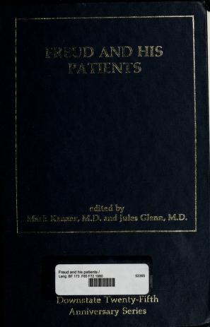Cover of: Freud and his patients by Jules Glenn, Mark Kanzer