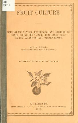 Cover of: Fruit culture. by California. State board of horticulture