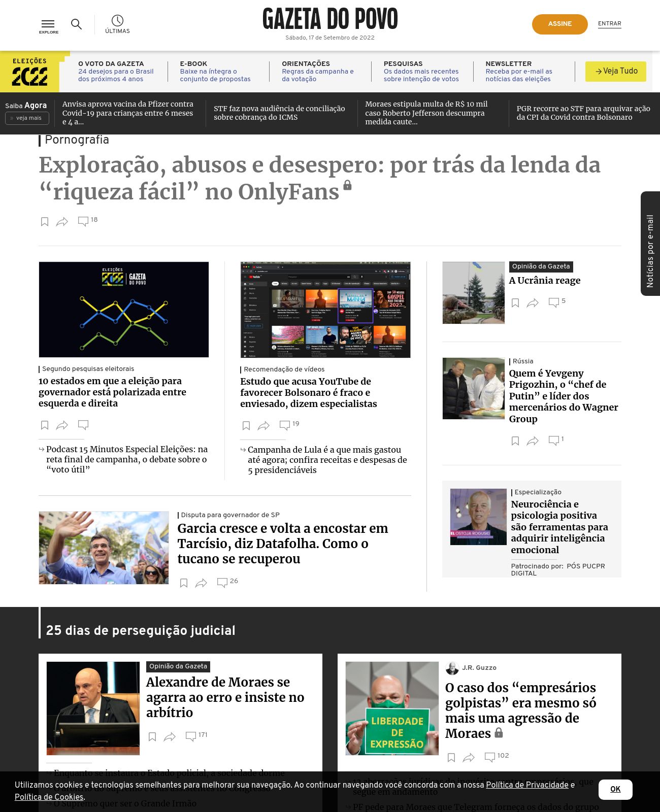 Gazeta do Povo at 2022-09-17 09:03:17-03:00 local time