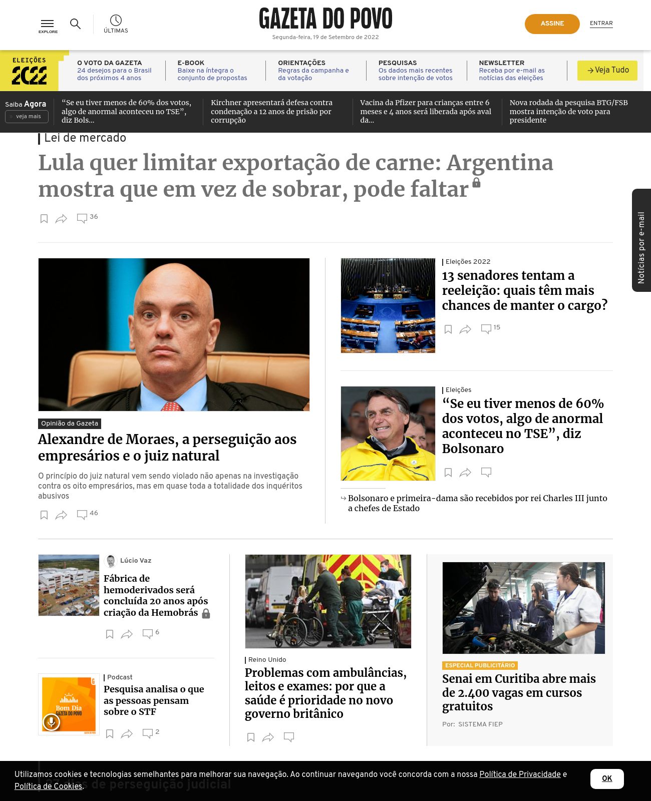 Gazeta do Povo at 2022-09-19 09:01:47-03:00 local time