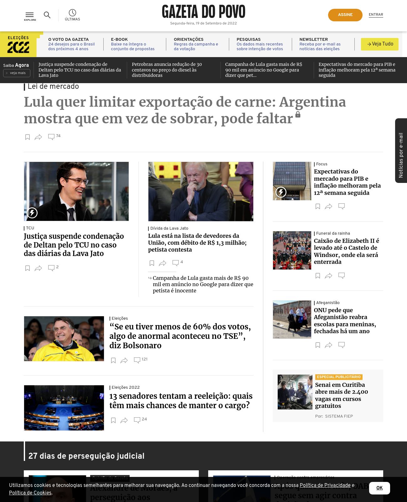 Gazeta do Povo at 2022-09-19 13:03:44-03:00 local time