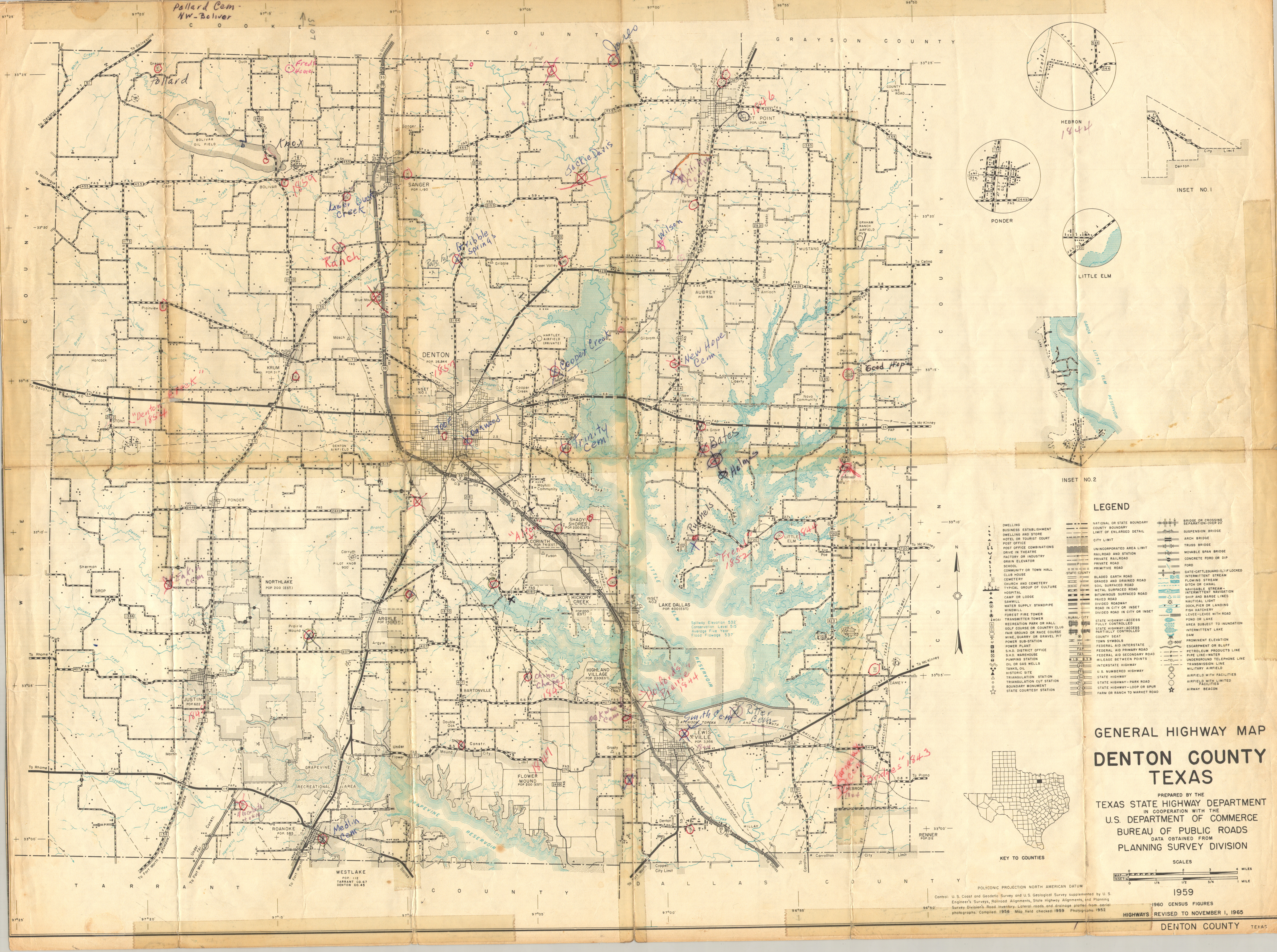 General Highway Map Denton County Texas