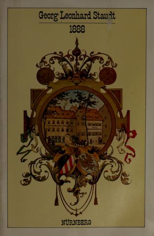Cover of: Georg Leonhard Staudt, 1888. by Leonhard Staudt (Firm)